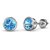 Ceylonmine Blue Topaz Stud Earrings Original & Unheated Gemstone Stud Earrings For Women & Girls