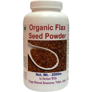                       Organic Flax Seed Powder - 200 Gm (Buy Any Supplement Get The Same 60Ml Drops Free)                                              