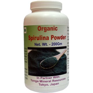                       Organic Spirulina Powder - 200 Gm (Buy Any Supplement Get The Same 60Ml Drops Free)                                              