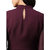 EMBLAZE Women Magenta Solid Fit and Flare Dress