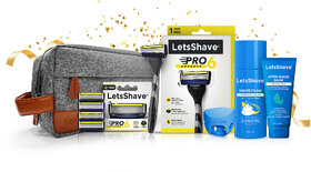 Letsshave Pro 6 Advance - Premium Shaving Gift Set For Men + Free Travel Bag