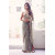 Desinger Grey Net Embroidery Saree