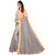Desinger Grey Net Embroidery Saree