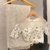 Desinger Off White Net Embroidered With Blouse Piece