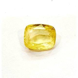                      Yellow Sapphire Gemstone Natural 6.6 Ratti Stone Pukhraj Astrological Lab Certified                                              