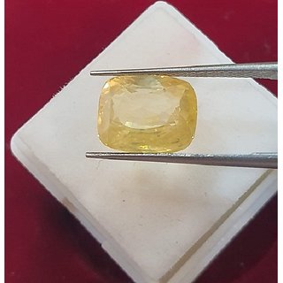 Yellow Sapphire Gemstone Natural 6.25 Ratti Stone Pukhraj Astrological Lab Certified Yellow Sapphire Gemstone Natural 6.25 Ratti Stone Pukhraj Astrological Lab Certified