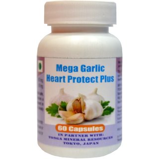                       Mega Garlic Heart Protect Plus Capsule - 60 Capsules (Buy Any Supplement Get The Same 60Ml Drops Free)                                              