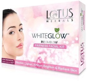 Lotus Herbals Whiteglow Insta Glow Fairness Facial Kit- 160G