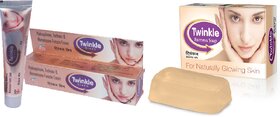 Twinkle Cream For Fairness (Set Of 2 Pcs.) + Twinkle Fairness Soap (Set Of 2 Pcs.)