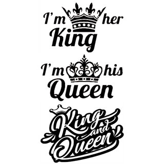 Buy Voorkoms King Queen Couple Body Temporary Tattoo V-326 Online ...