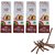 De-Ultimate Rare Collection(Pack Of 4) Premium Fresh Sandal/Chandan Scented Dry Dhoopbatti Incense Sticks Box(10 Sticks)