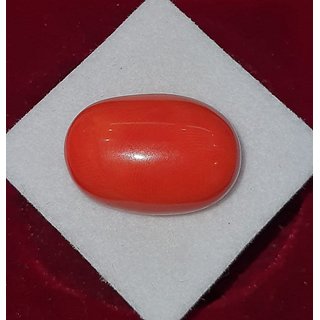 Coral Stone Natural 5.5 Carat Moonga Precious Stone Astrological Lab Certified Coral Stone Natural 5.5 Carat Moonga Precious Stone Astrological Lab Certified