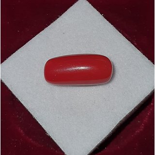 Coral Stone 5.75 Natural Moonga Precious Stone Astrological Certified Lab Coral Stone 5.75 Natural Moonga Precious Stone Astrological Certified Lab