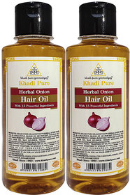 Khadi Pure Herbal Onion Hair Oil - 210Ml (Set Of 2)