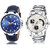 Adk Jg-03-Lk-101 Blue & White & Black Dial Day & Date Functioning Watches For Men