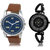 Adk Ad-01-Lk-211 Blue & Black Dial New Watches For Couple