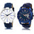 Adk Ad-09-Jg-01 White & Blue Dial Day & Date Functioning Watches For Men