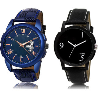 Adk Jg-01-Lk-06 Blue & Black Dial Day & Date Functioning Watches For Men