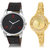 Adk Ad-03-Lk-224 Black & Gold Dial New Arrival Watches For Couple