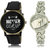 Adk Lk-27-223 Black & Silver Dial Latest Watches For Couple