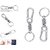 Productmine Heavy Dutymetal Spring Hook Locking Keychain For Bike Cars Key Chain- Silver
