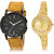 Adk Lk-19-224 Black & Gold Dial Latest Watches For Couple