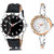 Adk Ad-08-Lk-249 Black & Silver Dial Look Watches For Couple