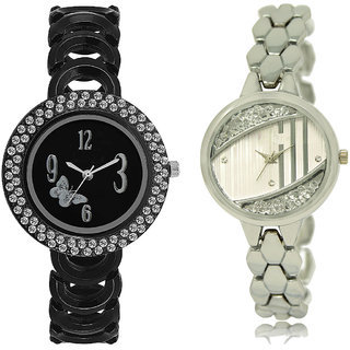 Adk Lk-201-223 Black & Silver Dial Best Watches For Girls