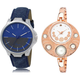 Adk Lk-24-246 Blue & White Dial New Watches For Couple