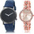 Adk Lk-35-242 Black & Rose Gold Dial Look Watches For Couple