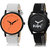 Adk Lk-234-Mt-01 Black & Orange Color Dial For Men & Women