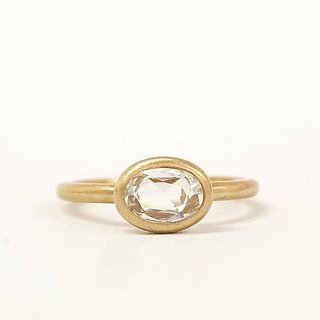                       White Sapphire Ring With Natural 5.5 Carat White Sapphire Stone Astrological Certified                                              
