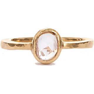                       White Sapphire Ring With Natural 5.5 Carat White Sapphire Stone Astrological Certified                                              