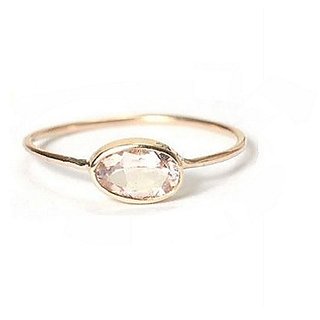                       White Sapphire Ring With Natural 5.5 Carat White Sapphire Stone Astrological Certified                                              