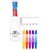 Dispenser Automatic Toothpaste Squeezer and Toothbrush Holder Bathroom Dust-proof Toothpaste Dispenser Kit 5 pcs Toothbrush Holder Sets