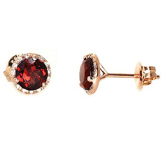                       Hessonite Earring With Natural Gomed Stone Astrological Lab Certified                                              