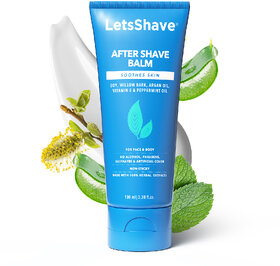 Letsshave After Shave Balm, Treats Razor Bumps And Ingrown Hair, Alcohol-Free - 100Ml