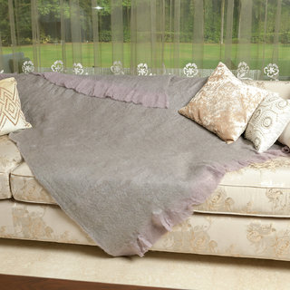 Young Arc Two Tone Lilac Grey Throw