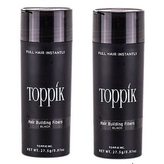 Toppik Hair Building Fiber Black Hair Fiber For Hair Damage Hair Loss Concealer! (Black Colour)