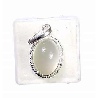 Natural Moonstone Pendant 7.25 Ratti Gemstone Silver Pendant For Unisex By Ceylonmine Natural Moonstone Pendant 7.25 Ratti Gemstone Silver Pendant For Unisex By Ceylonmine