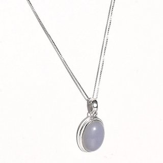 Silver pendant with stone sales