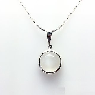                       Original & Lab Certified Stone Moonstone Silver Penadant A1 Quality Stone Pendant For Unisex                                              
