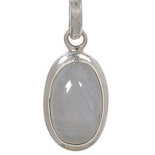                       6.25 Carat Moonstone Sterling Silver Designer Pendant For Unisex Semi- Precious & Genuine Stone Pendant By Ceylonmine                                              