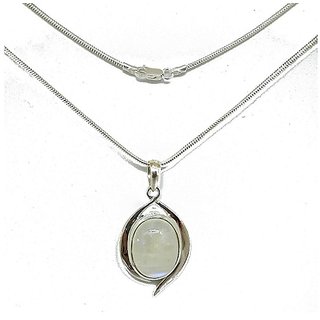                       Original & Lab Certified Stone Moonstone Silver Penadant A1 Quality Stone Pendant For Unisex                                              