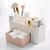 Tagve Cosmetic Make Up Organiser Display Table Desktop Storage Stand, Cosmetic Drawer Type Storage Box (Multi-Color)