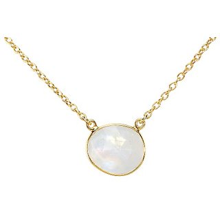                       Ceylonmine-7.5 Carat Lab Certified & Natural Stone Moonstone Pendant In Gold Plated(Panchdhatu) For Unisex                                              