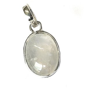 Natural Moonstone Pendant 9.25 Ratti Gemstone Silver Pendant For Unisex By Ceylonmine Natural Moonstone Pendant 9.25 Ratti Gemstone Silver Pendant For Unisex By Ceylonmine