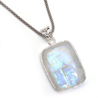 Semi- Precious Stone Moonstone 9.25 Carat Silver Pendant For Unisex Lab Certified & Effective Stone Pendant By Ceylonine Semi- Precious Stone Moonstone 9.25 Carat Silver Pendant For Unisex Lab Certified & Effective Stone Pendant By Ceylonine