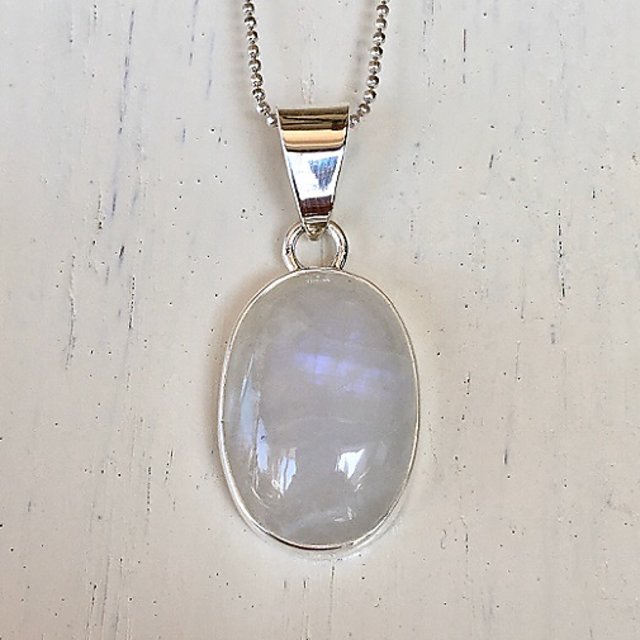 Mens deals moonstone necklace