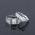 Silver Shine Silver Plated Adjustable Couple Ring With 1 Piece Red Rose Gift Box For Men And Women